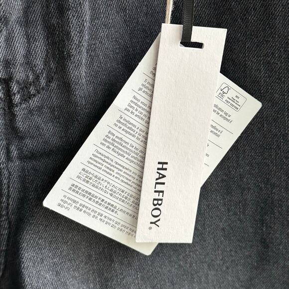 HALFBOY Denim Shorts Black NWT - Picture 7 of 14